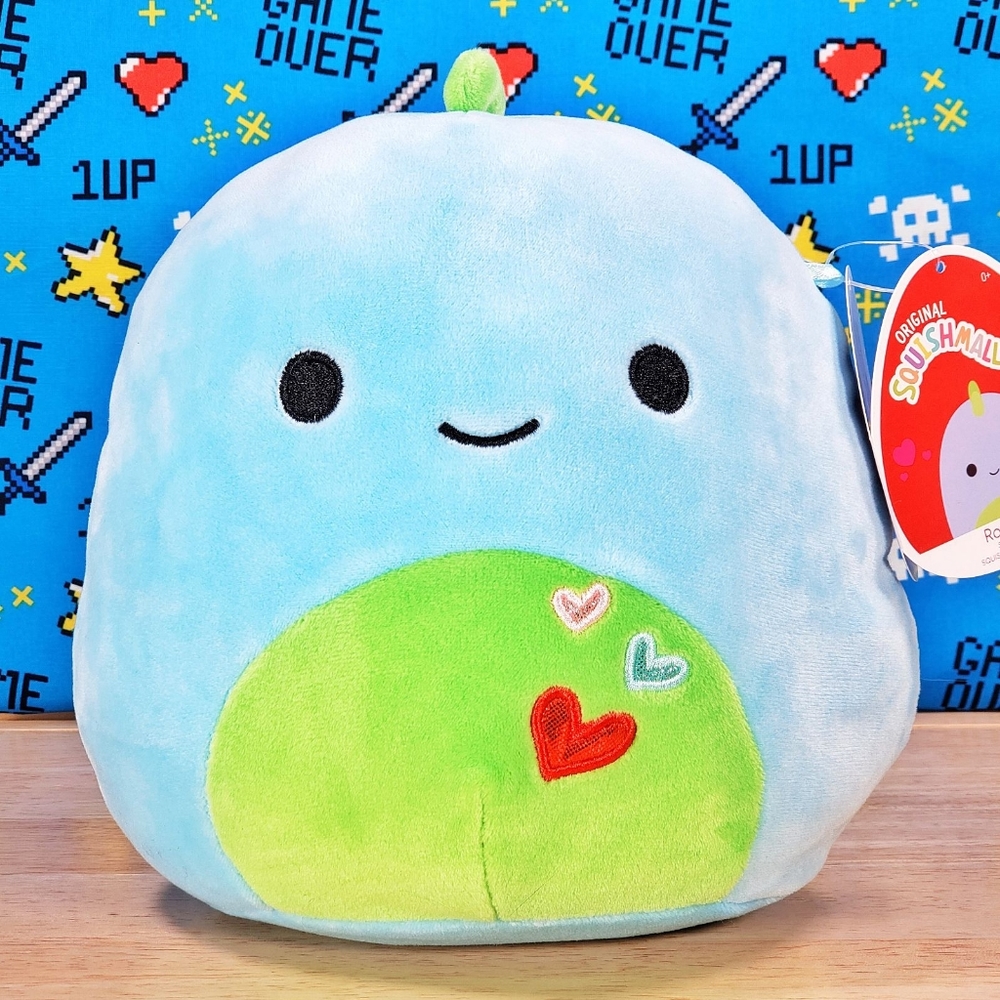Squishmallow Rashad the Dinosaur 8" UltraSoft Stuffed Valentine's Day Plush NWT - Picture 1 of 12